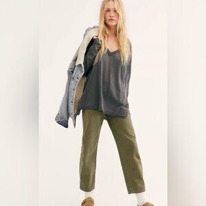 NWT Free People On My Mind V Neck Top